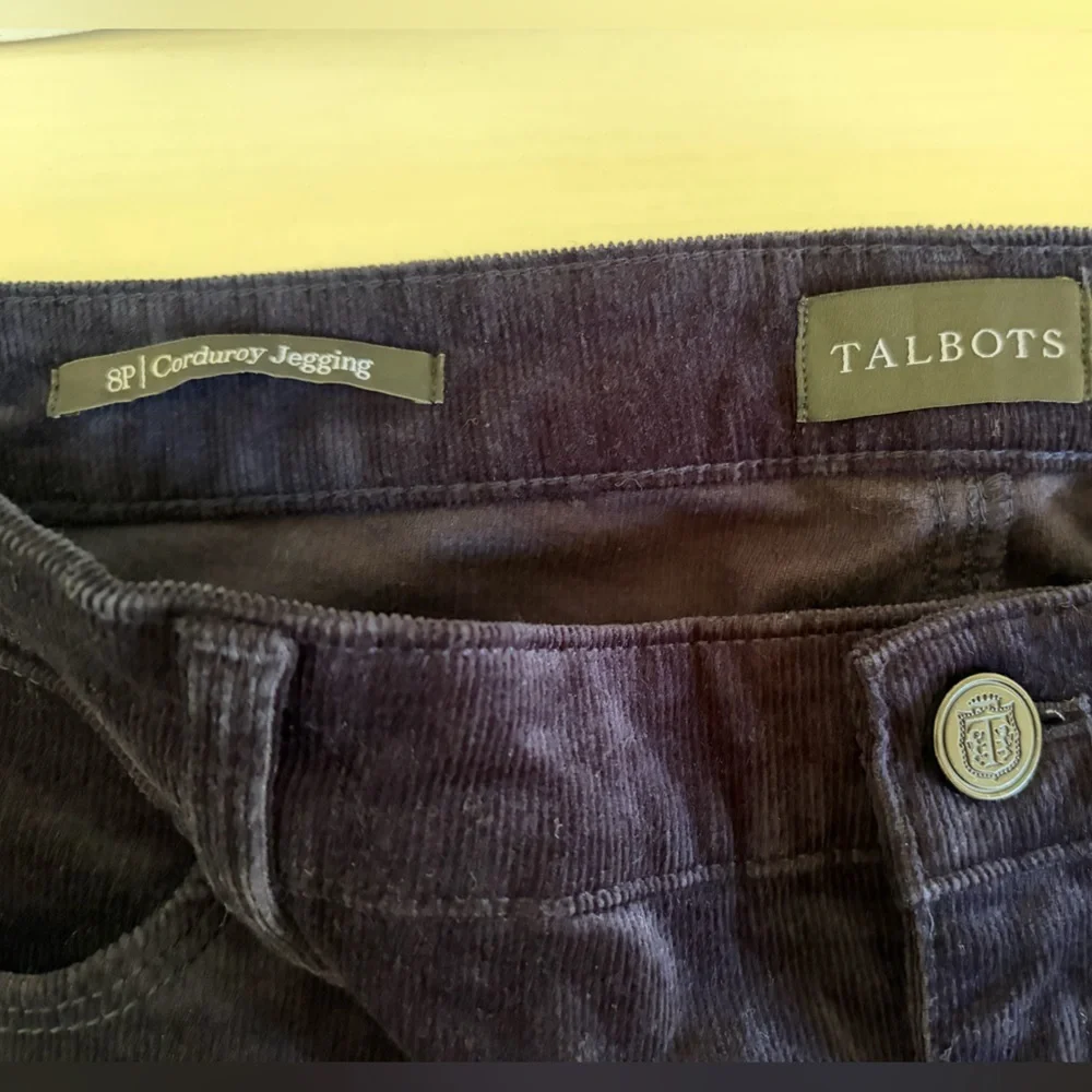 Talbots Stretch Corduroy Jeggings Blue Size 8P